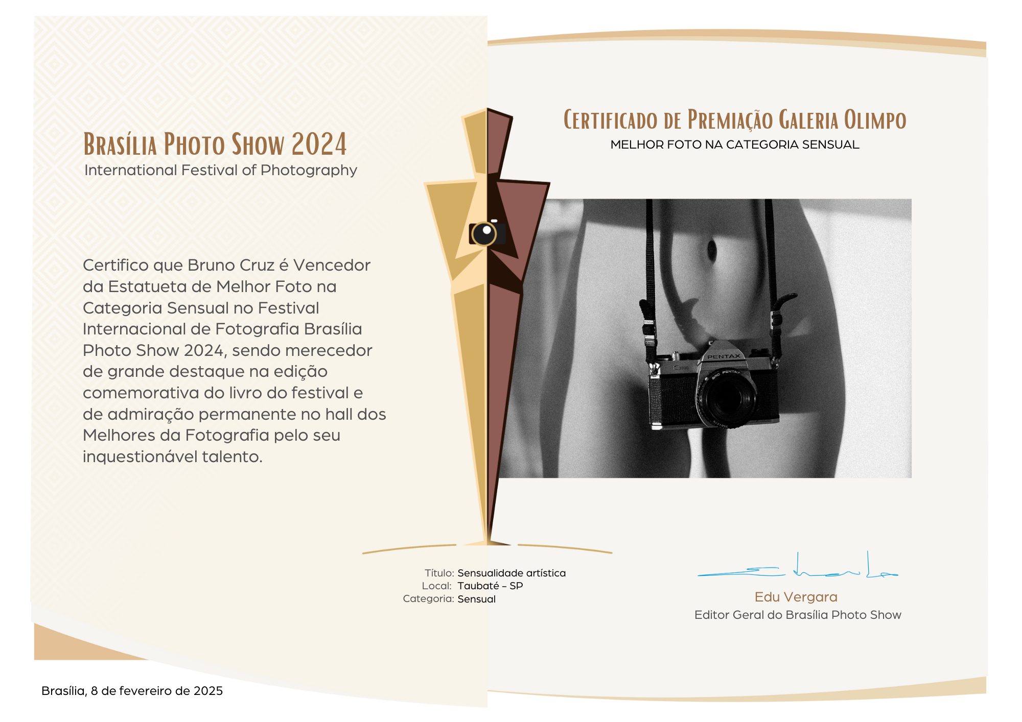 Premiação Melhor Foto - Categoria Sensual - Brasília Photo Show 2024